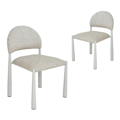 Amalfi Coastal Modern Metal Autumn Fabric Dining Chairs | Autumn 