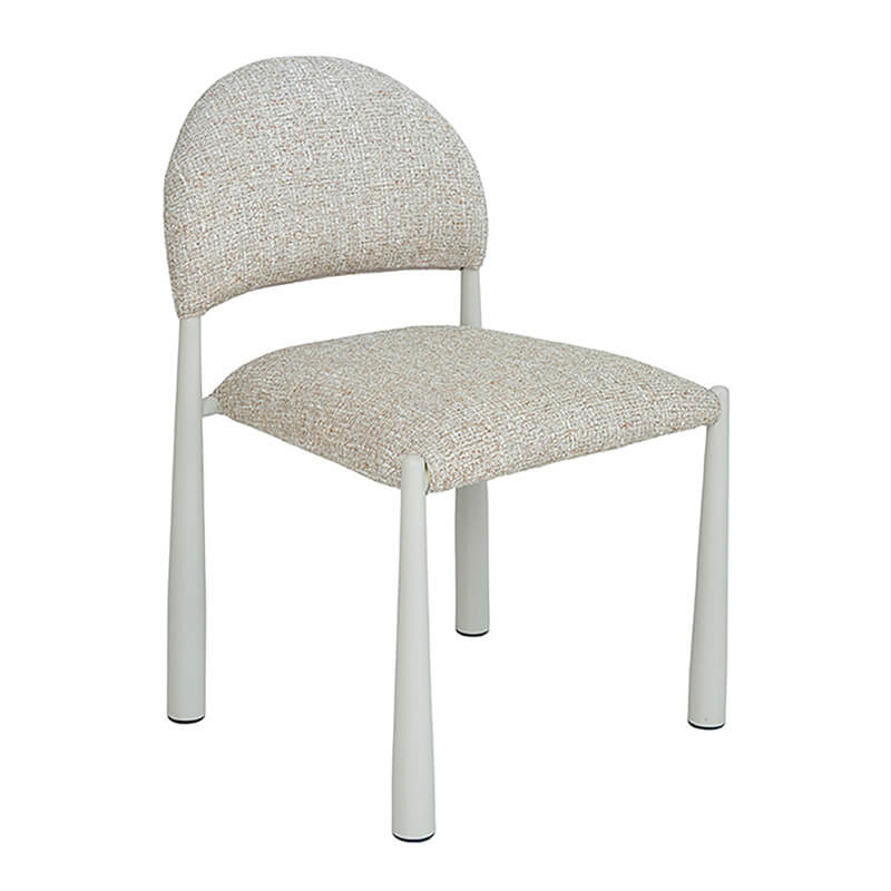 Amalfi Coastal Modern Metal Autumn Fabric Dining Chairs | Autumn 