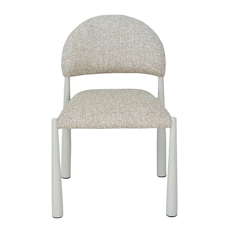 Amalfi Coastal Modern Metal Autumn Fabric Dining Chairs | Autumn 