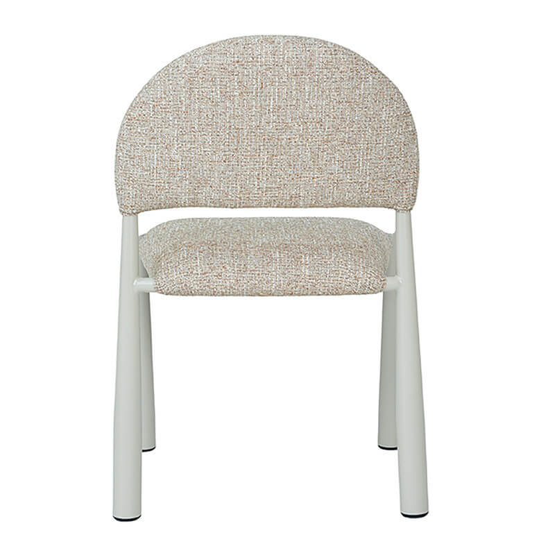 Amalfi Coastal Modern Metal Autumn Fabric Dining Chairs | Autumn 