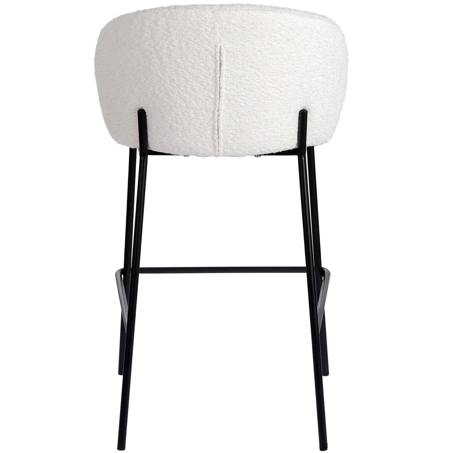 Andre | Modern Metal Fabric Bar Stools | Set Of 2