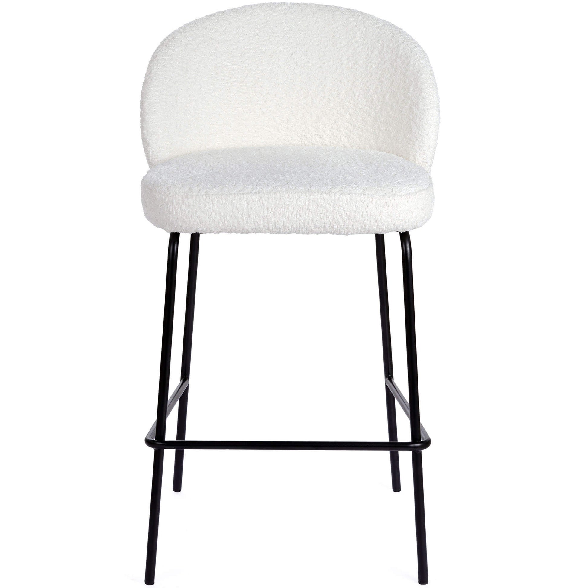 Andre | Modern Metal Fabric Bar Stools | Set Of 2