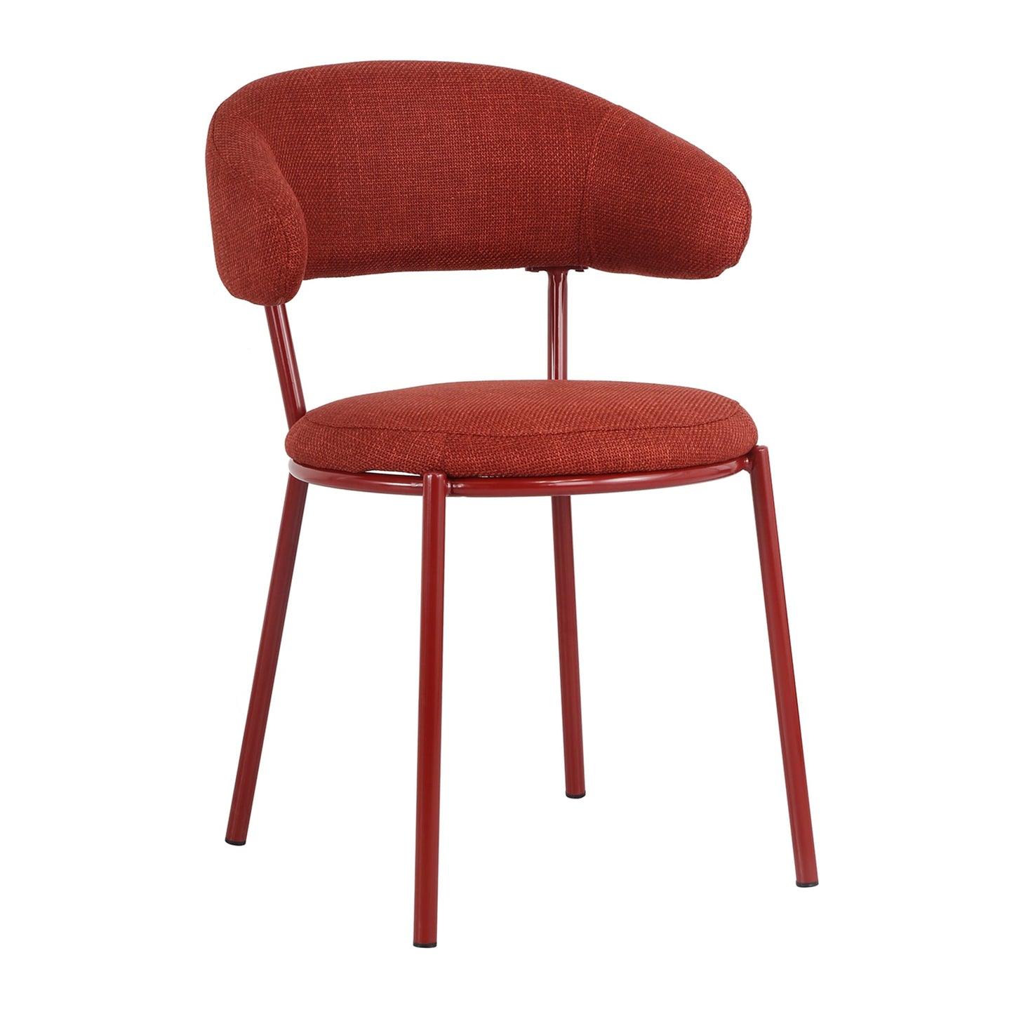 Arles | Shell Plum Fabric Modern Dining Chairs | Set Of 2 | Plum