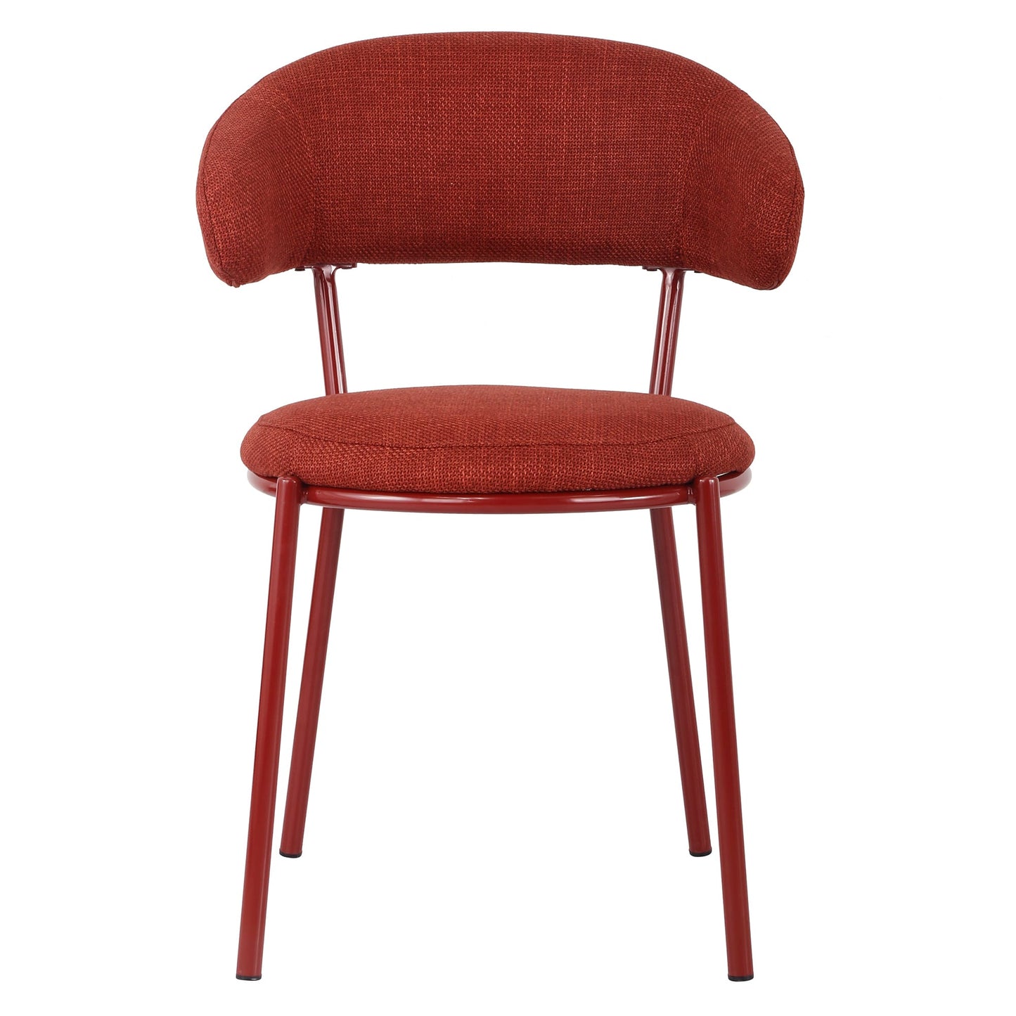 Arles | Shell Plum Fabric Modern Dining Chairs | Set Of 2 | Plum