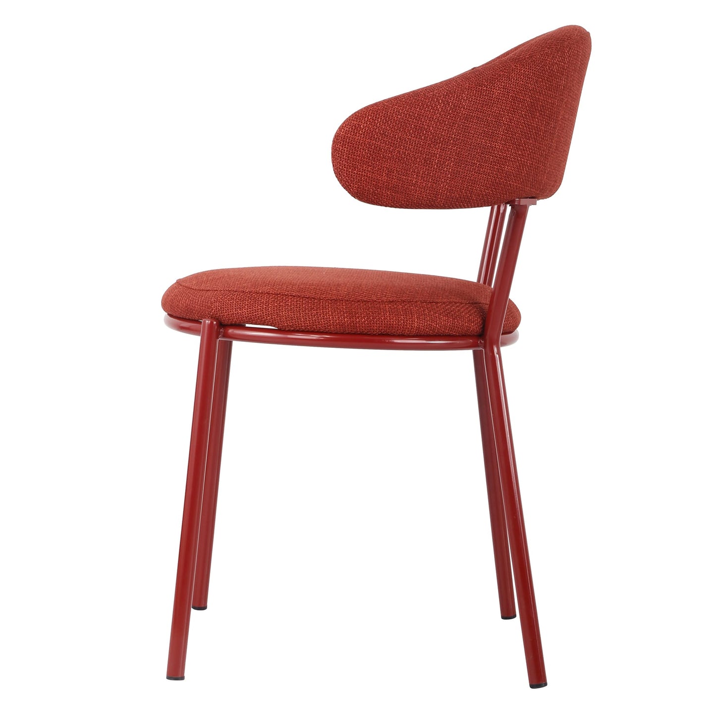 Arles | Shell Plum Fabric Modern Dining Chairs | Set Of 2 | Plum