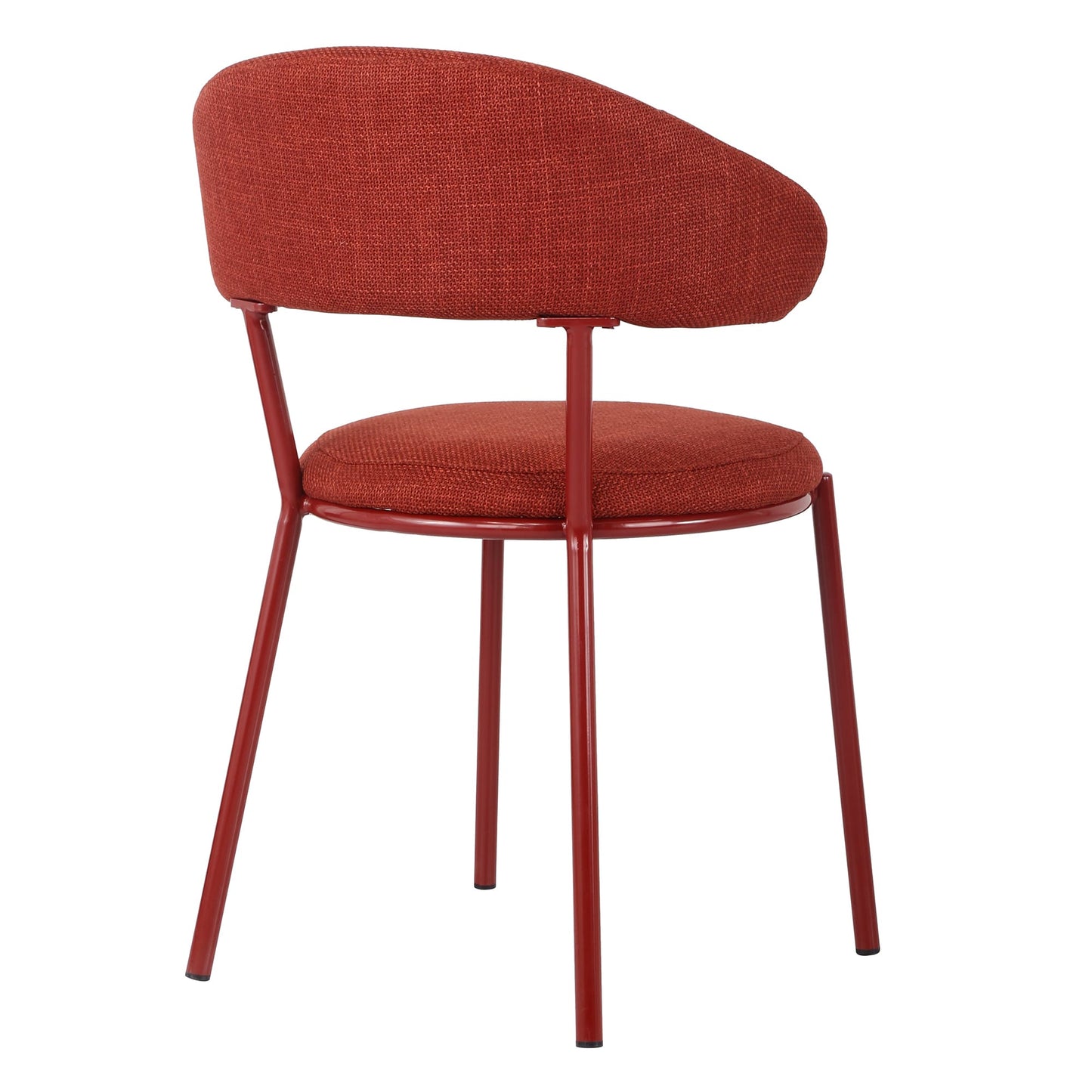 Arles | Shell Plum Fabric Modern Dining Chairs | Set Of 2 | Plum