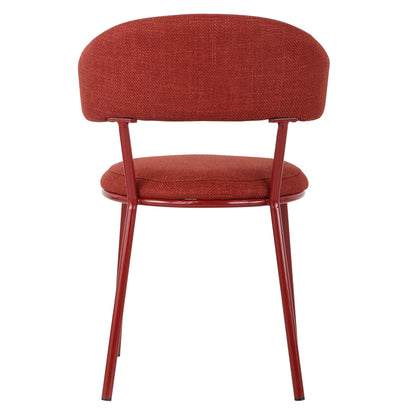 Arles | Shell Plum Fabric Modern Dining Chairs | Set Of 2 | Plum