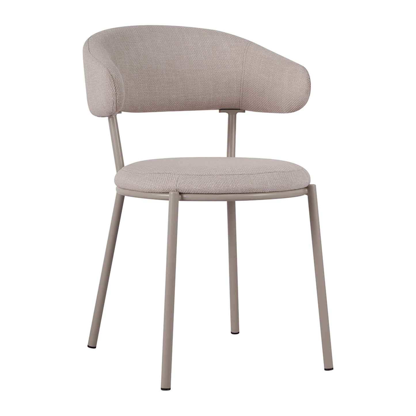 Arles | Shell Plum Fabric Modern Dining Chairs | Set Of 2 | Shell