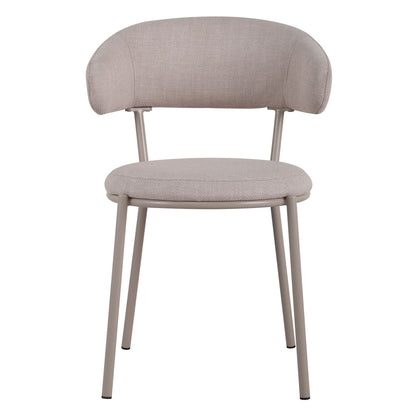 Arles | Shell Plum Fabric Modern Dining Chairs | Set Of 2 | Shell