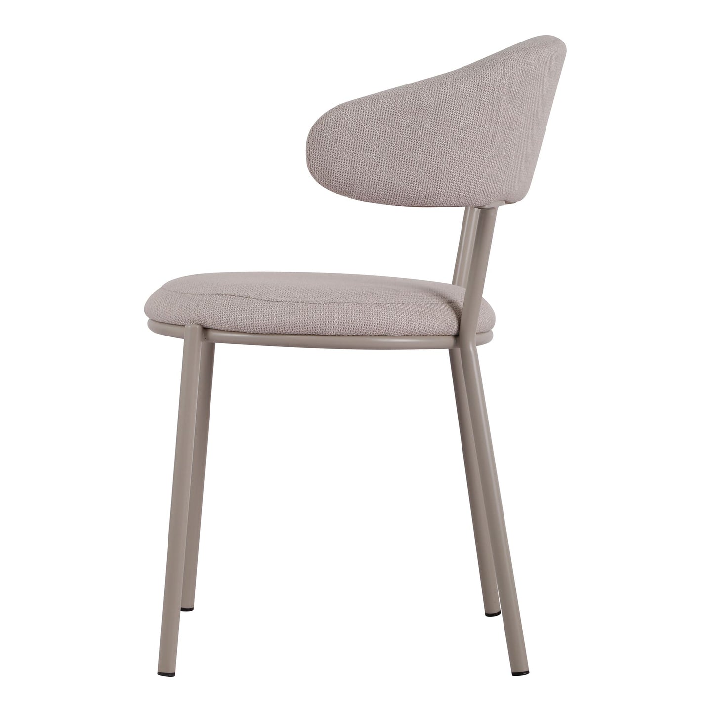 Arles | Shell Plum Fabric Modern Dining Chairs | Set Of 2 | Shell