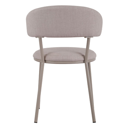 Arles | Shell Plum Fabric Modern Dining Chairs | Set Of 2 | Shell