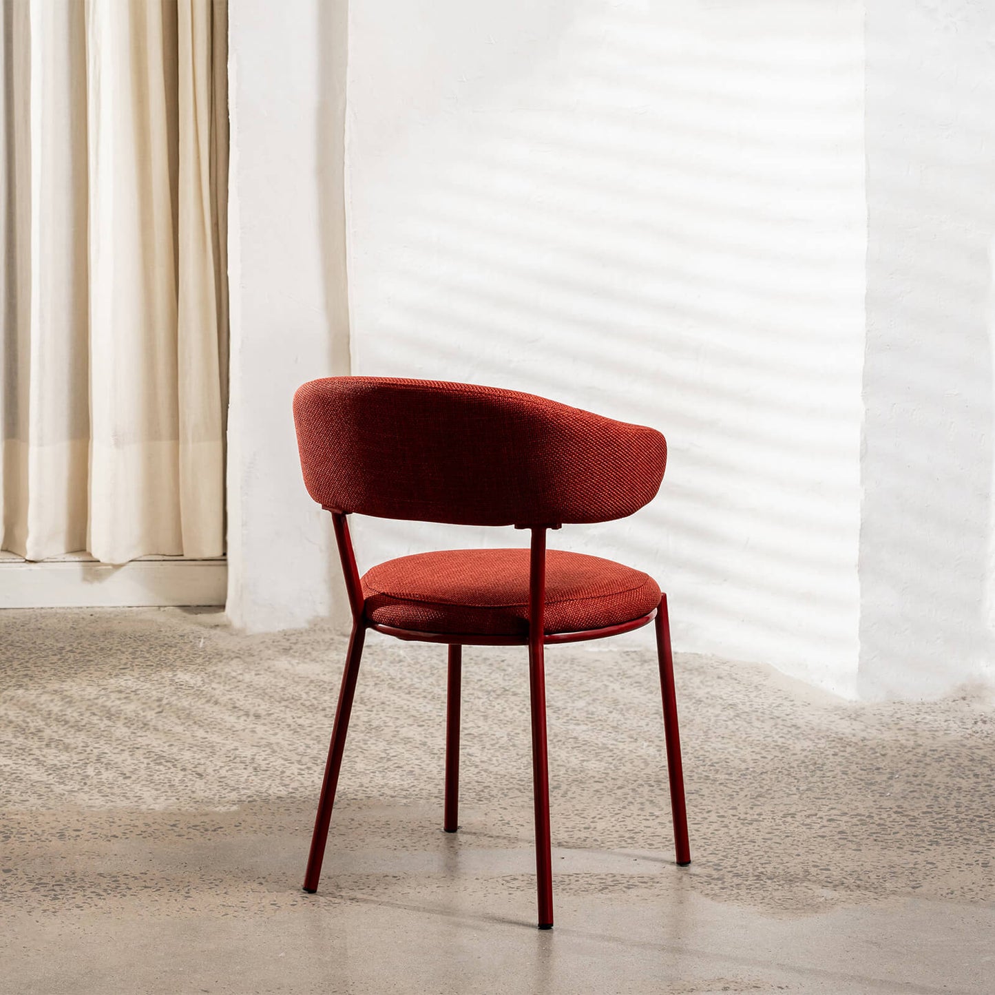 Arles | Shell Plum Fabric Modern Dining Chairs | Set Of 2 | Plum