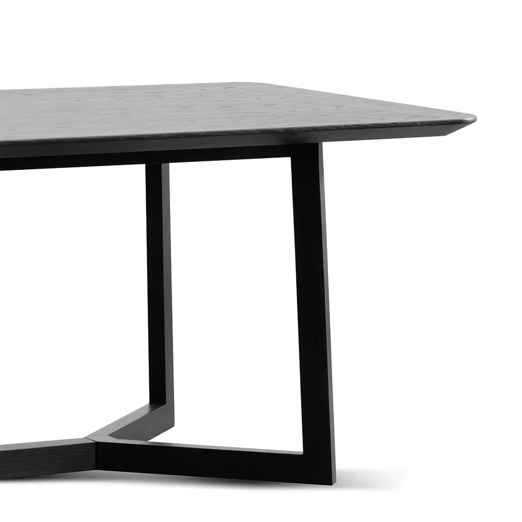 Aspendale | Natural Black 2.4m Rectangular Wooden Dining Table | Black