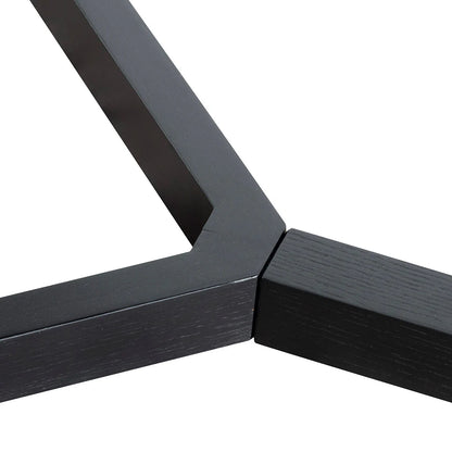 Aspendale | Natural Black 2.4m Rectangular Wooden Dining Table | Black