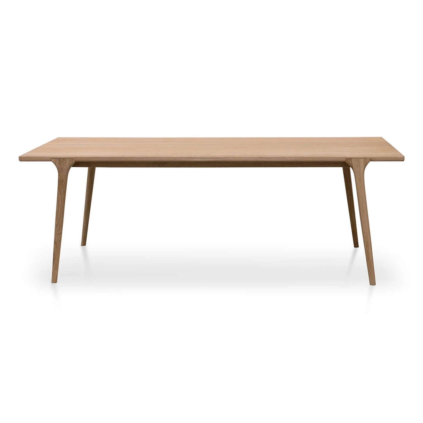 Auburn | Natural Oak 2.2m Wooden Rectangular Dining Table | Natural