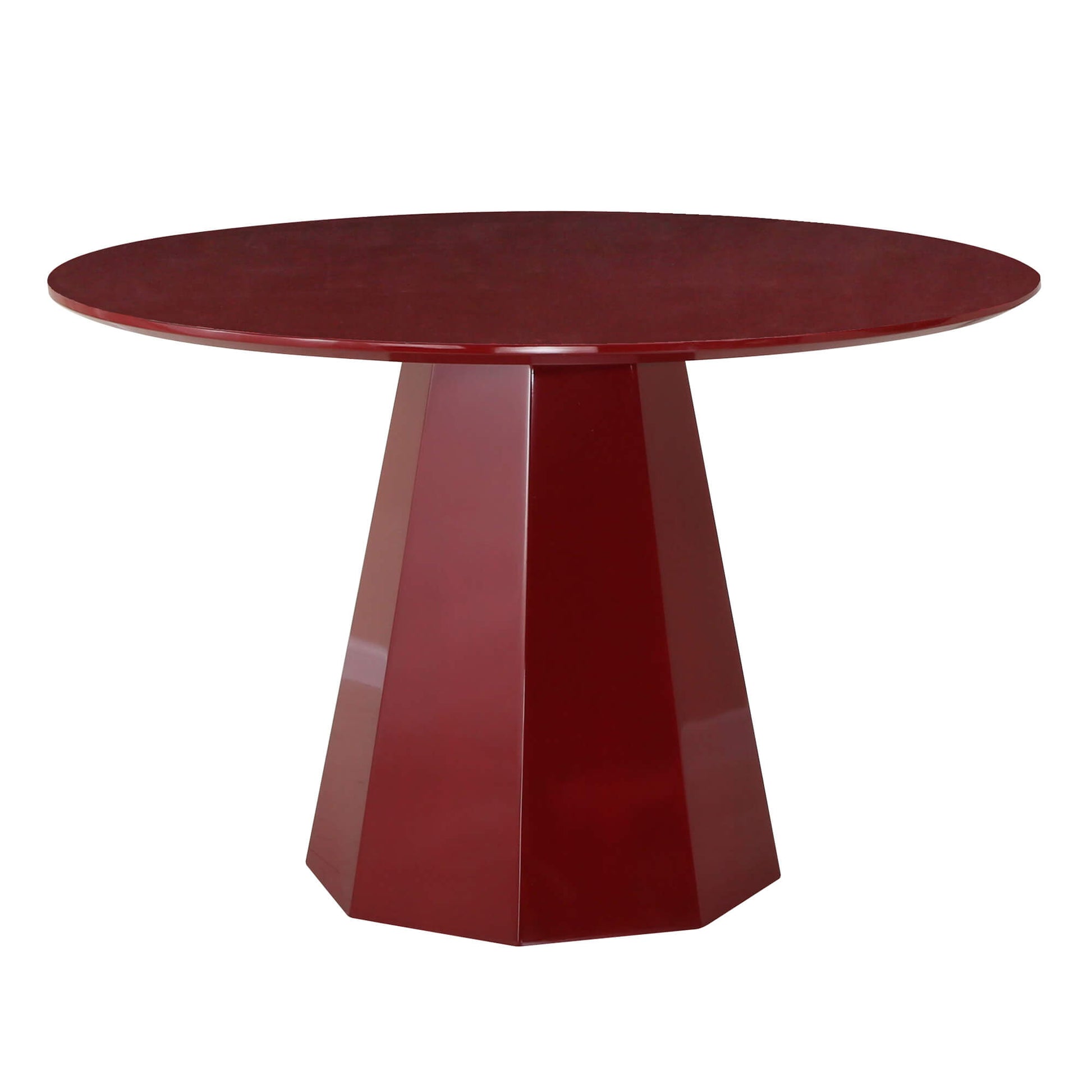 Bancroft | Modern Wooden 4 Seater 120cm Round Table | Wine