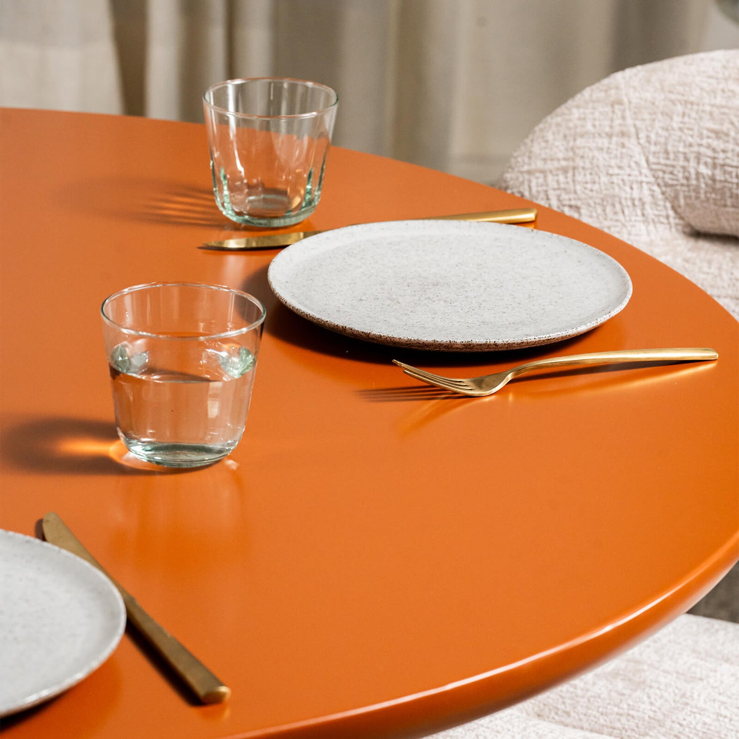 Belford | Modern 6 Seater Oval Wooden Dining Table | Citrus