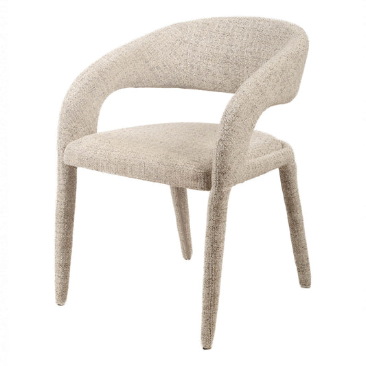 Bellerose | Modern Seafoam Fabric Dining Chair | Beige