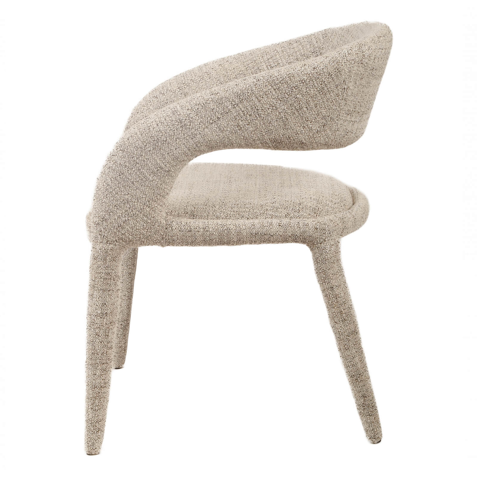 Bellerose | Modern Seafoam Fabric Dining Chair | Beige