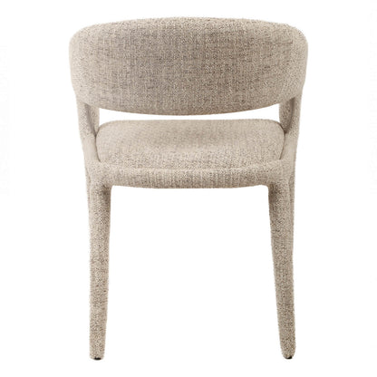 Bellerose | Modern Seafoam Fabric Dining Chair | Beige