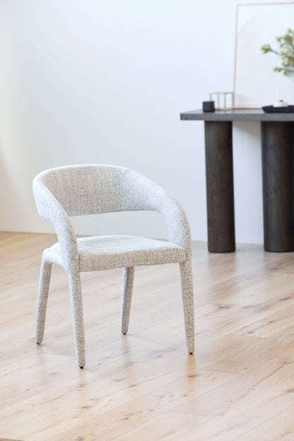 Bellerose | Modern Seafoam Fabric Dining Chair | Beige