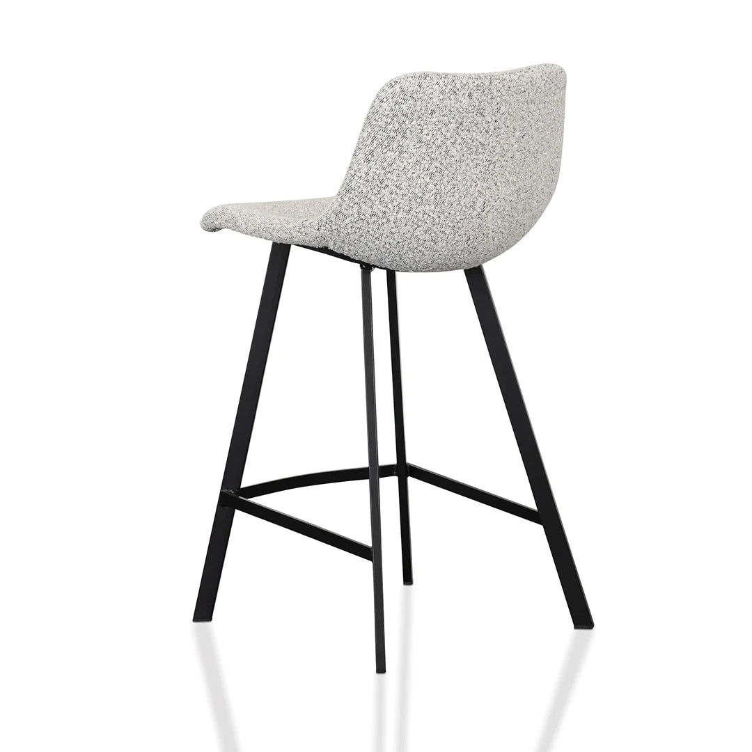 Bramston | Modern PU Leather Fabric Bar Stools | Set Of 2 | Pepper