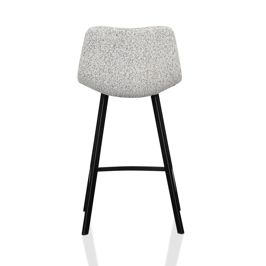 Bramston | Modern PU Leather Fabric Bar Stools | Set Of 2 | Pepper