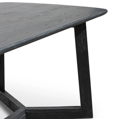 Braun | 2.2m Rectangular Black Wooden Dining Table