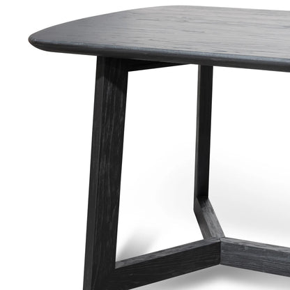 Braun | 2.2m Rectangular Black Wooden Dining Table