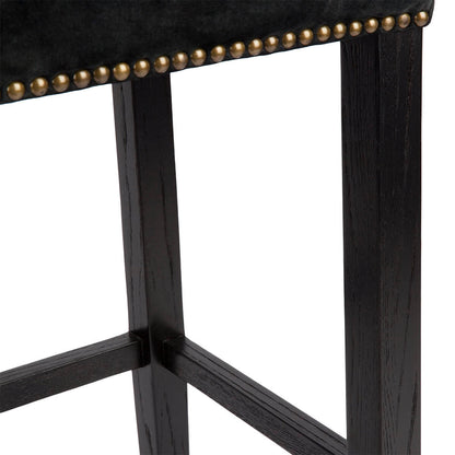 Bristol | French Provincial 76.5 cm Wooden Backless Bar Stool | Black