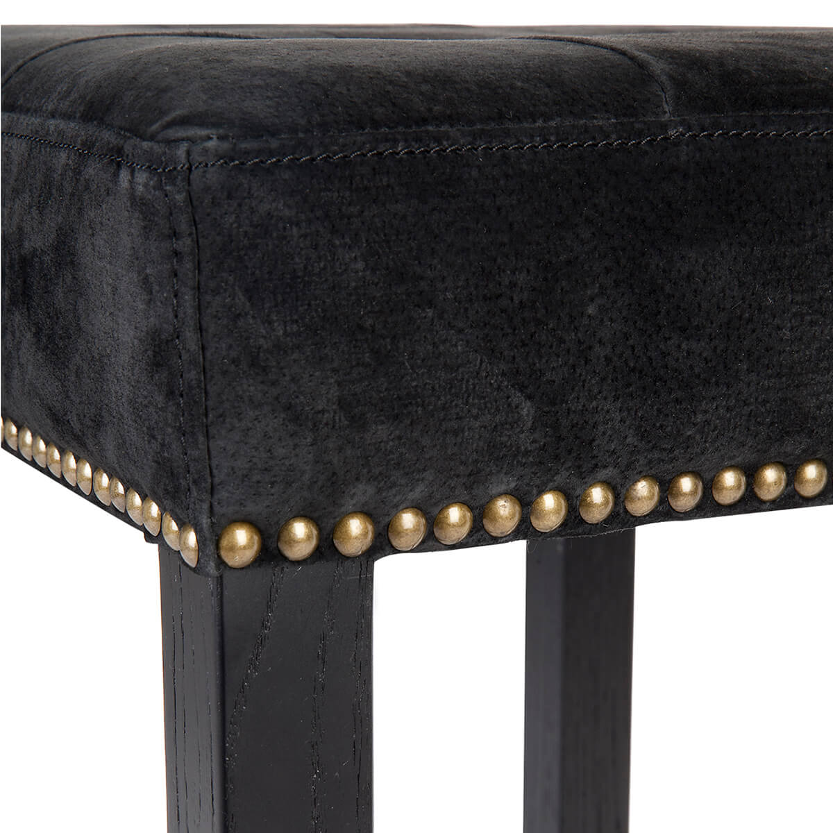 Bristol | French Provincial 66.5 cm Wooden Backless Bar Stool | Black