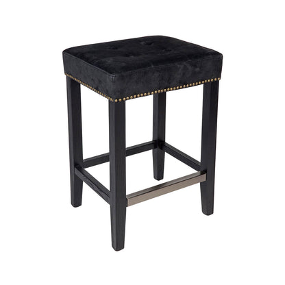 Bristol | French Provincial 66.5 cm Wooden Backless Bar Stool | Black