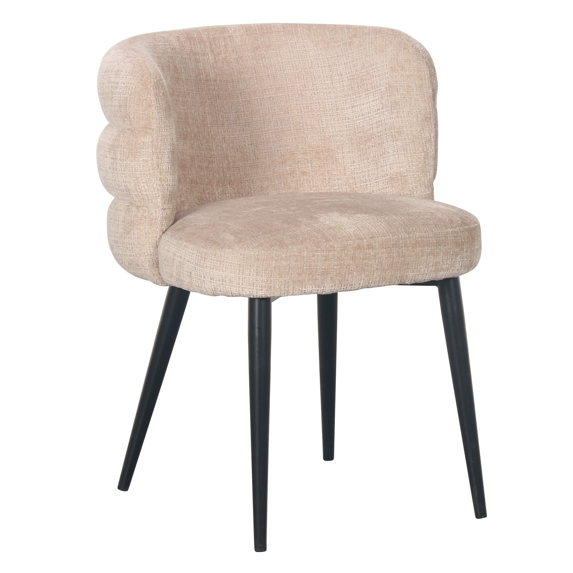 Brookvale Latte Moss Fabric Modern Dining Chair | Latte