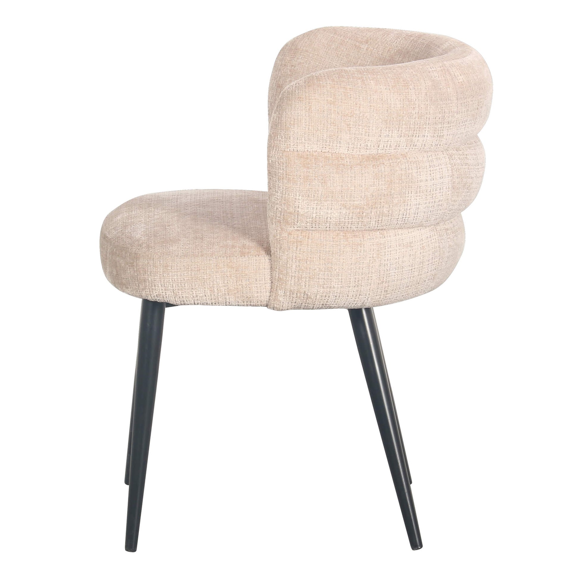 Brookvale Latte Moss Fabric Modern Dining Chair | Latte