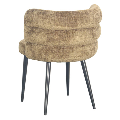 Brookvale Latte Moss Fabric Modern Dining Chair | Moss