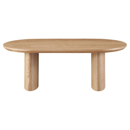 Callula | Coastal Natural Oval 2.2m Wooden Dining Table | Natural