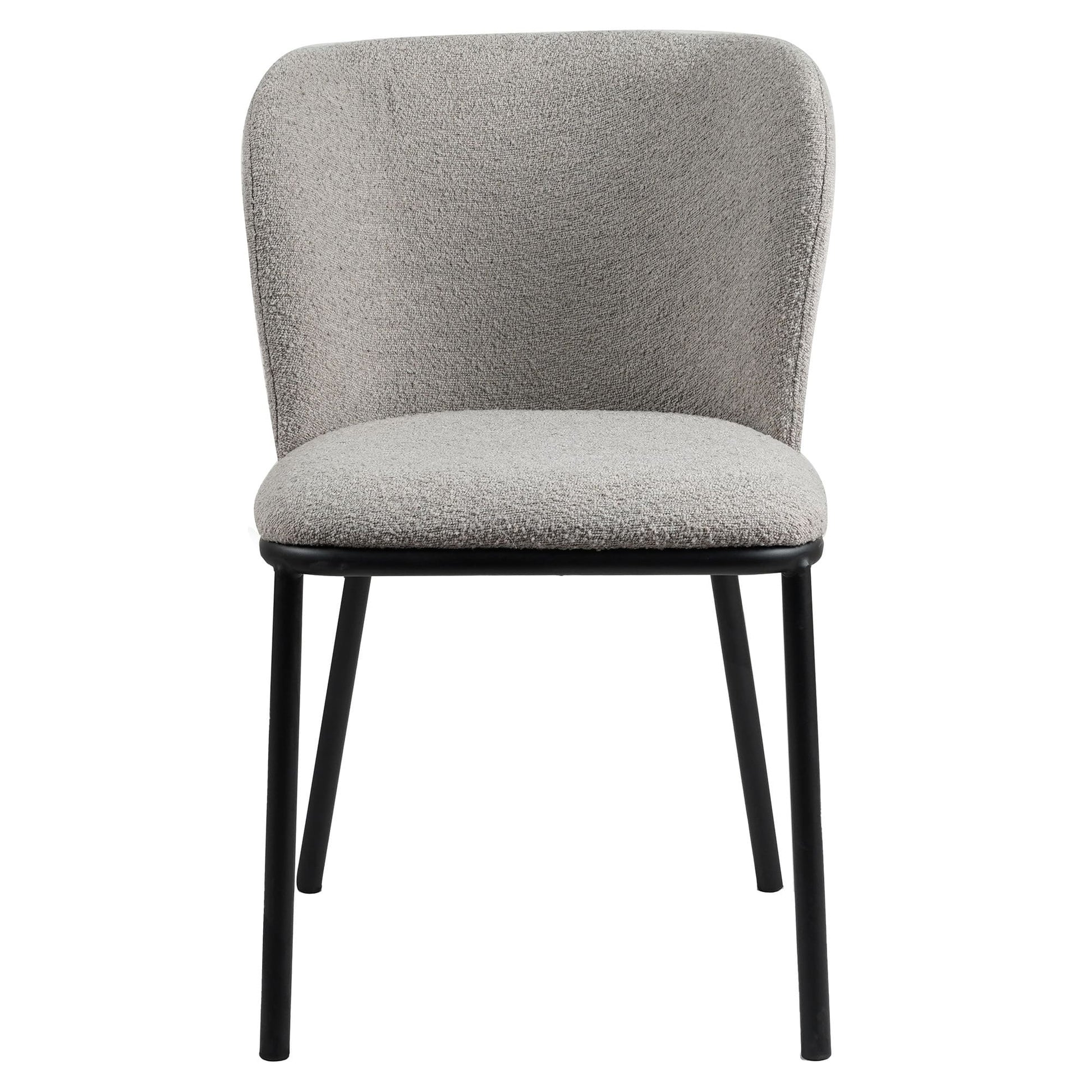 Canterbury | Latte White Fabric Modern Dining Chairs | Set of 2 | Latte