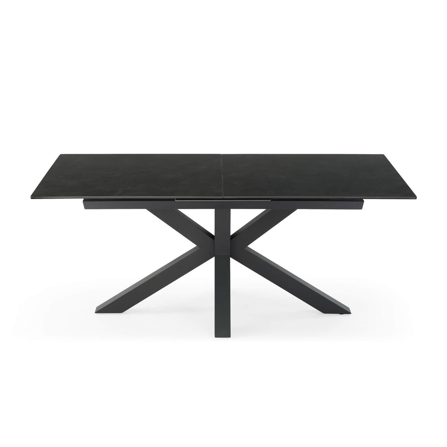 Caspian | Black Ceramic Rectangular 8 Person 2.2m Extension Dining Table | Blizzard