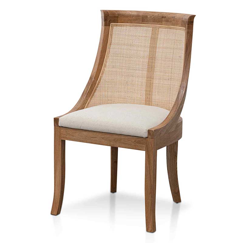 Cobberas | Natural Light Beige Coastal Wooden Dining Chairs | Set Of 2