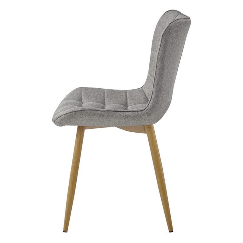 Domaine | Ash Taupe Fabric Modern Dining Chairs | Set Of 2 | Taupe