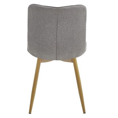 Domaine | Ash Taupe Fabric Modern Dining Chairs | Set Of 2 | Taupe