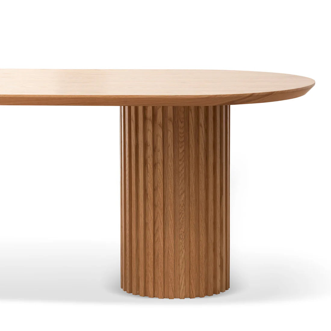 Emperor | 2.2m Black Natural Walnut Oak Rectangular Wooden Dining Table  | Natural