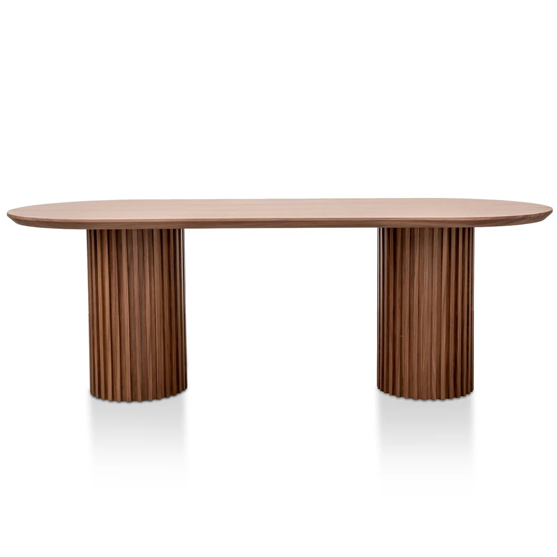 Emperor | 2.2m Black Natural Walnut Oak Rectangular Wooden Dining Table  | Walnut