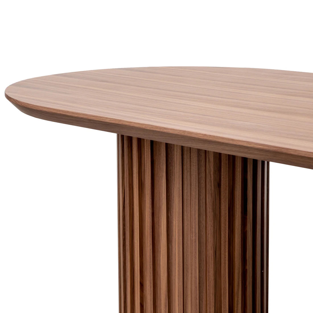 Emperor | 2.2m Black Natural Walnut Oak Rectangular Wooden Dining Table  | Walnut