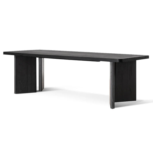 Endeavour | 2.4m 8 Seater Black Elm Wooden Rectangular Dining Table