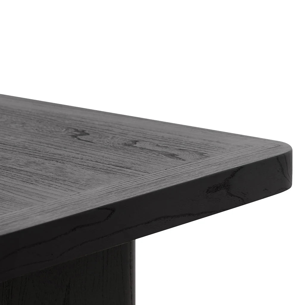 Endeavour | 2.4m 8 Seater Black Elm Wooden Rectangular Dining Table