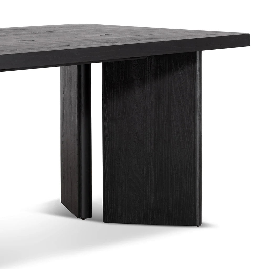 Endeavour | 2.4m 8 Seater Black Elm Wooden Rectangular Dining Table