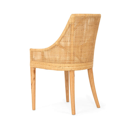 Natural Wooden Rattan Dining Chair