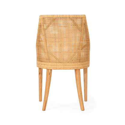 Natural Wooden Rattan Dining Chair