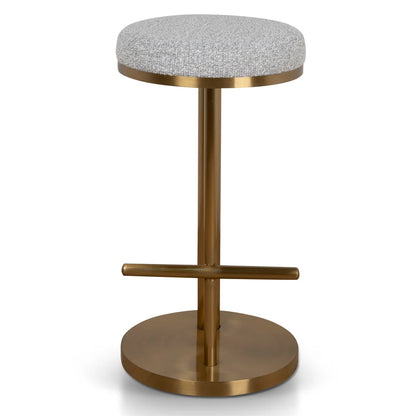 Florence | Modern Metal Fabric Boucle Bar Stools | Gold